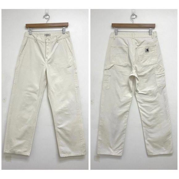 Carhartt Pierce Work in Progress Utility Carpenter Canvas Straight Pant Size 27 - Picture 1 of 13